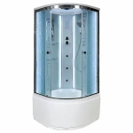 Душевая кабина DTO ЕМ4590 LED с гидромассажем 90х90