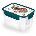 Контейнер для СВЧ, 1,1л, Снегири (комплект 20 шт)