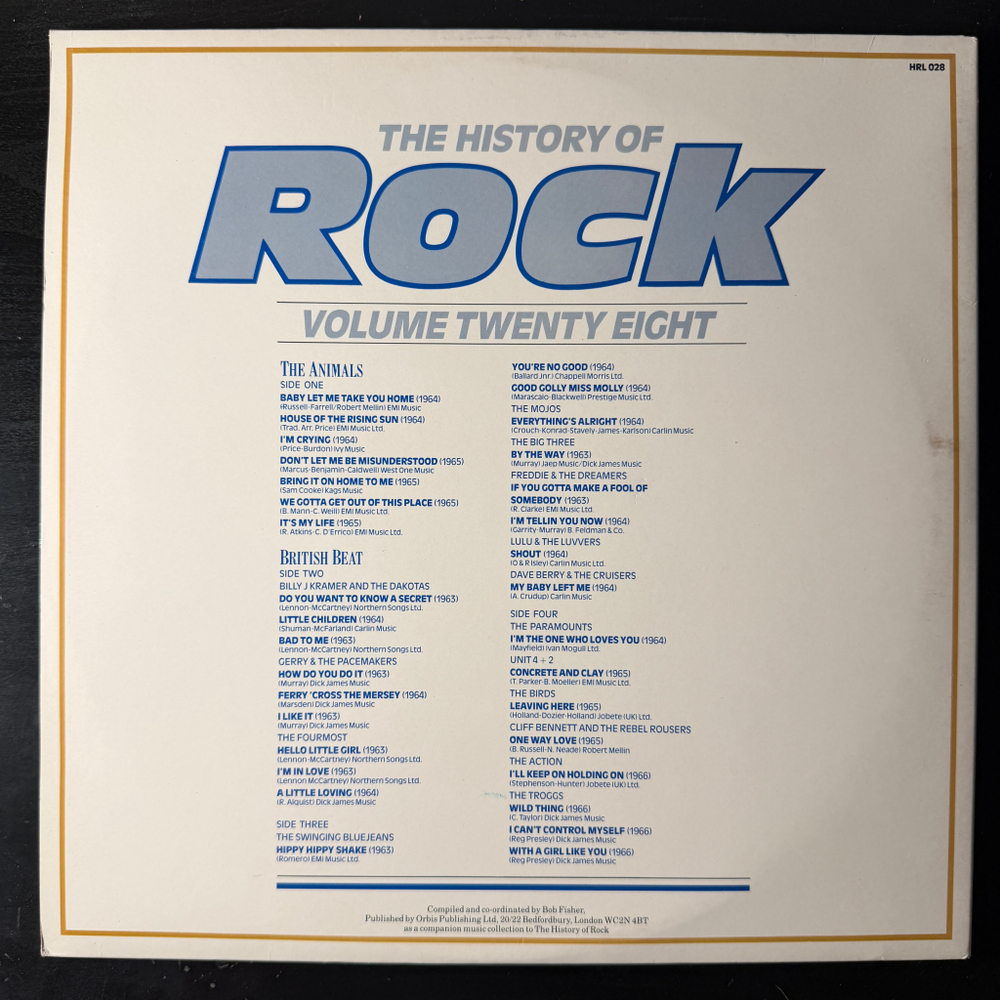Сборник History Of Rock 28 2LP (Англия 1985г.)