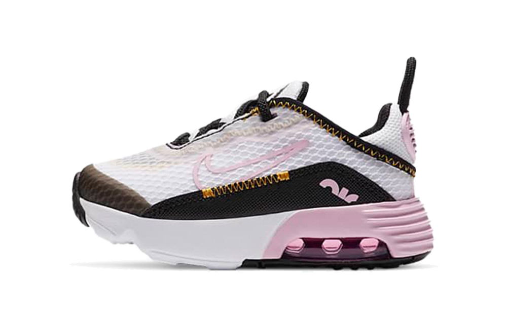 Baby Nike Air Max 2090 air cushion shock absorption rebound non-slip breathable low-top running shoes black pink white