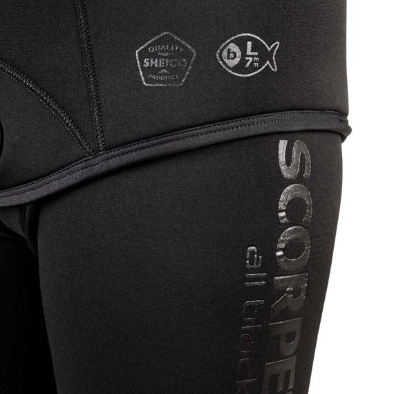 Гидрокостюм Scorpena AllBlack 7 мм