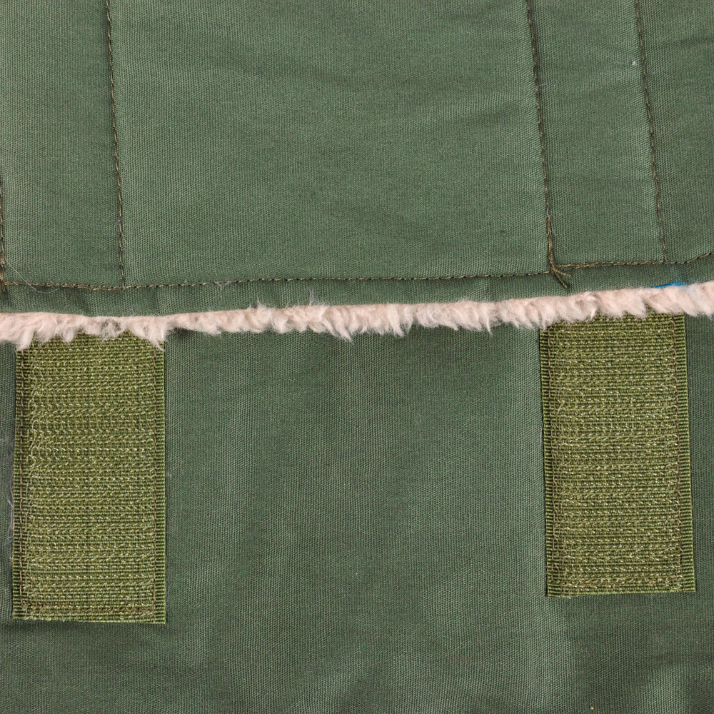 Попона с капюшоном LENNOX, A: 35 см B: 38-42 см C: 54-60 см, хлопок/флис/ПЭФ наполнитель, хаки, Flamingo