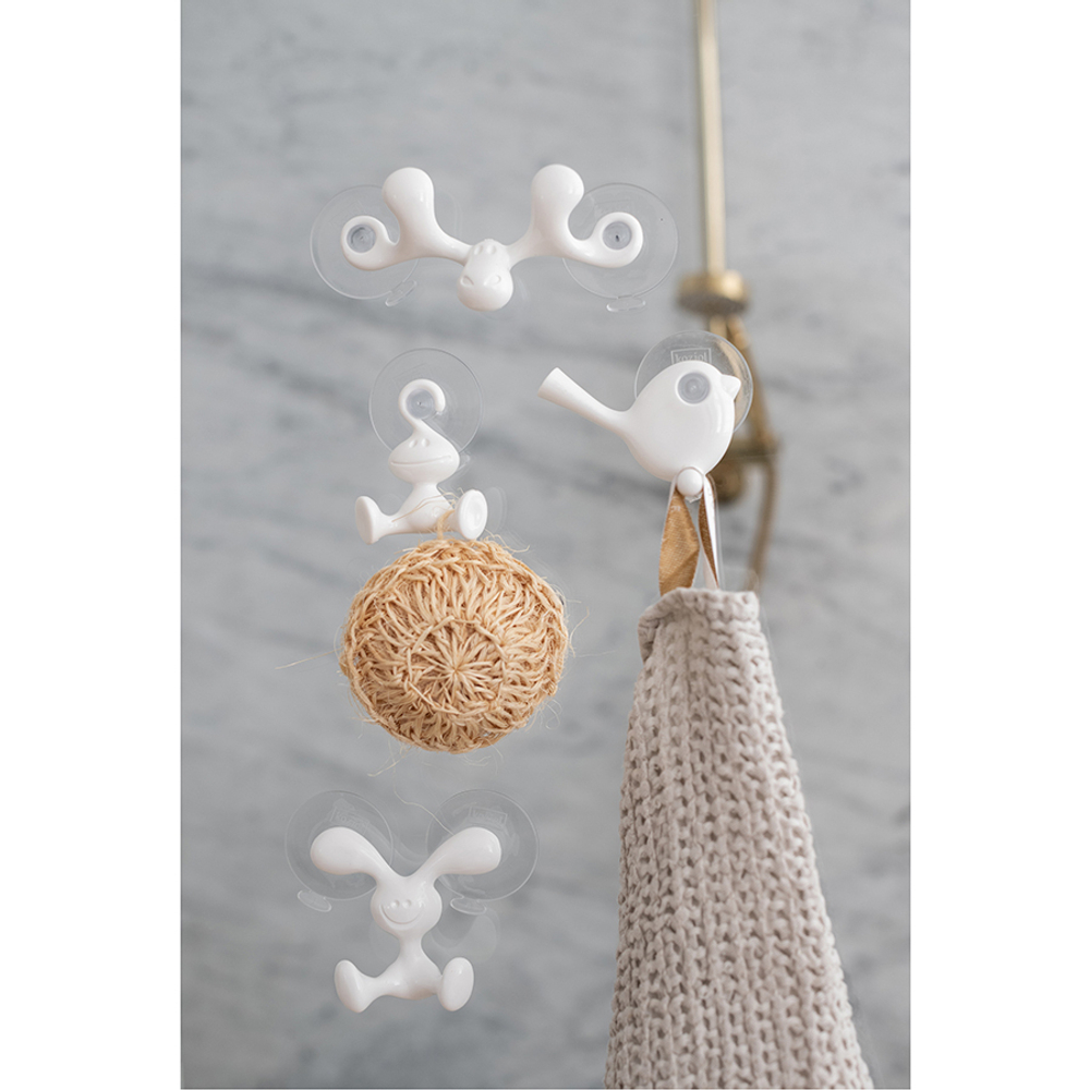 Крючок для душа настенный moritz, organic, молочный