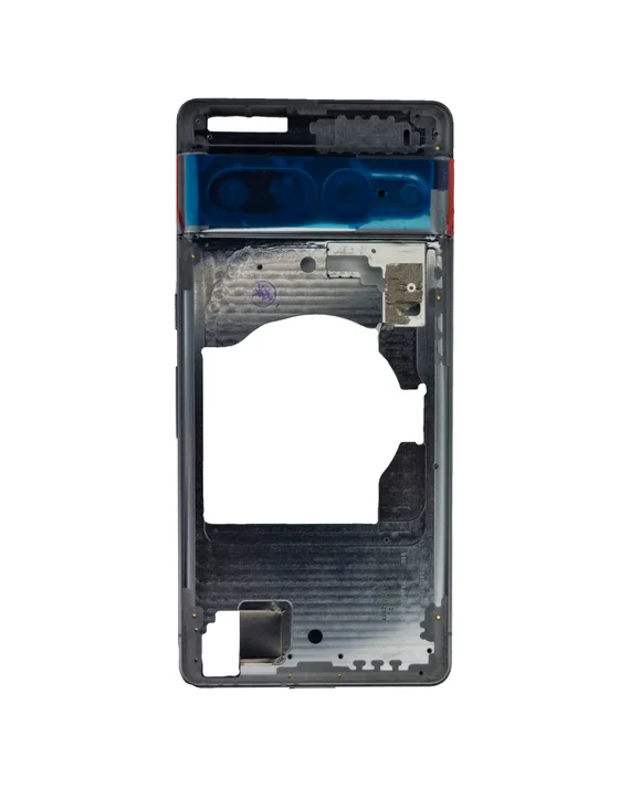 Средняя часть корпуса (рамка) для Google Pixel 7 Pro черная (Obsidian)