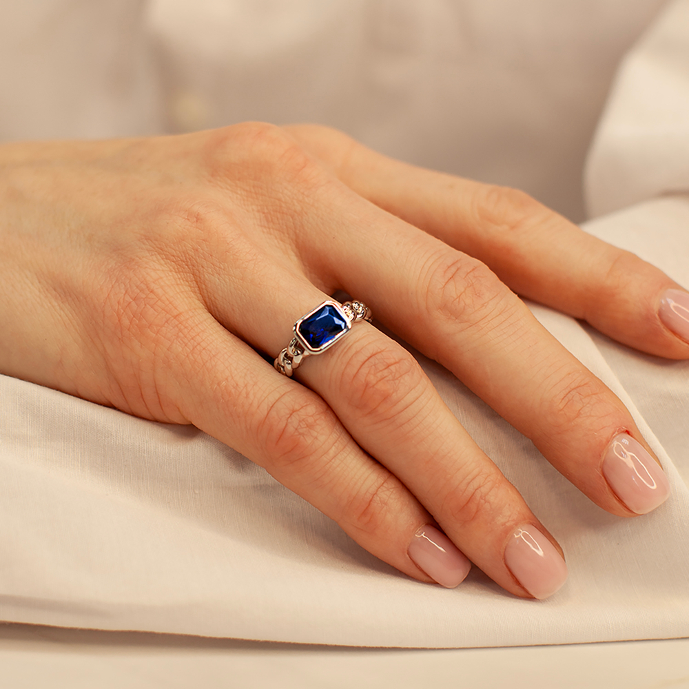 Кольцо Fiore Luna SAPPHIRE KBR03005-03