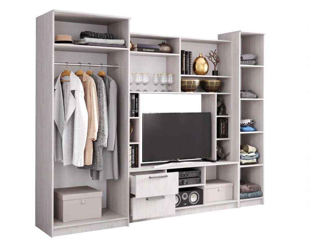 Стенка Флора ясень белый