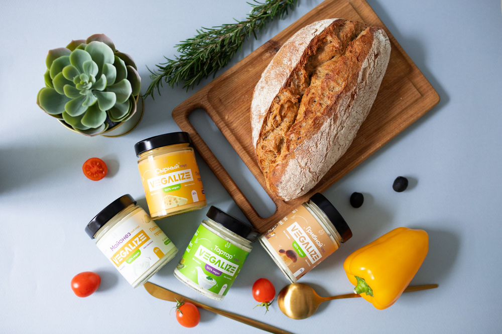 Майонезный соус VEGALIZE, легкий, постный, без сахара и глютена, низкокалорийный, для пиццы, макарон и салата