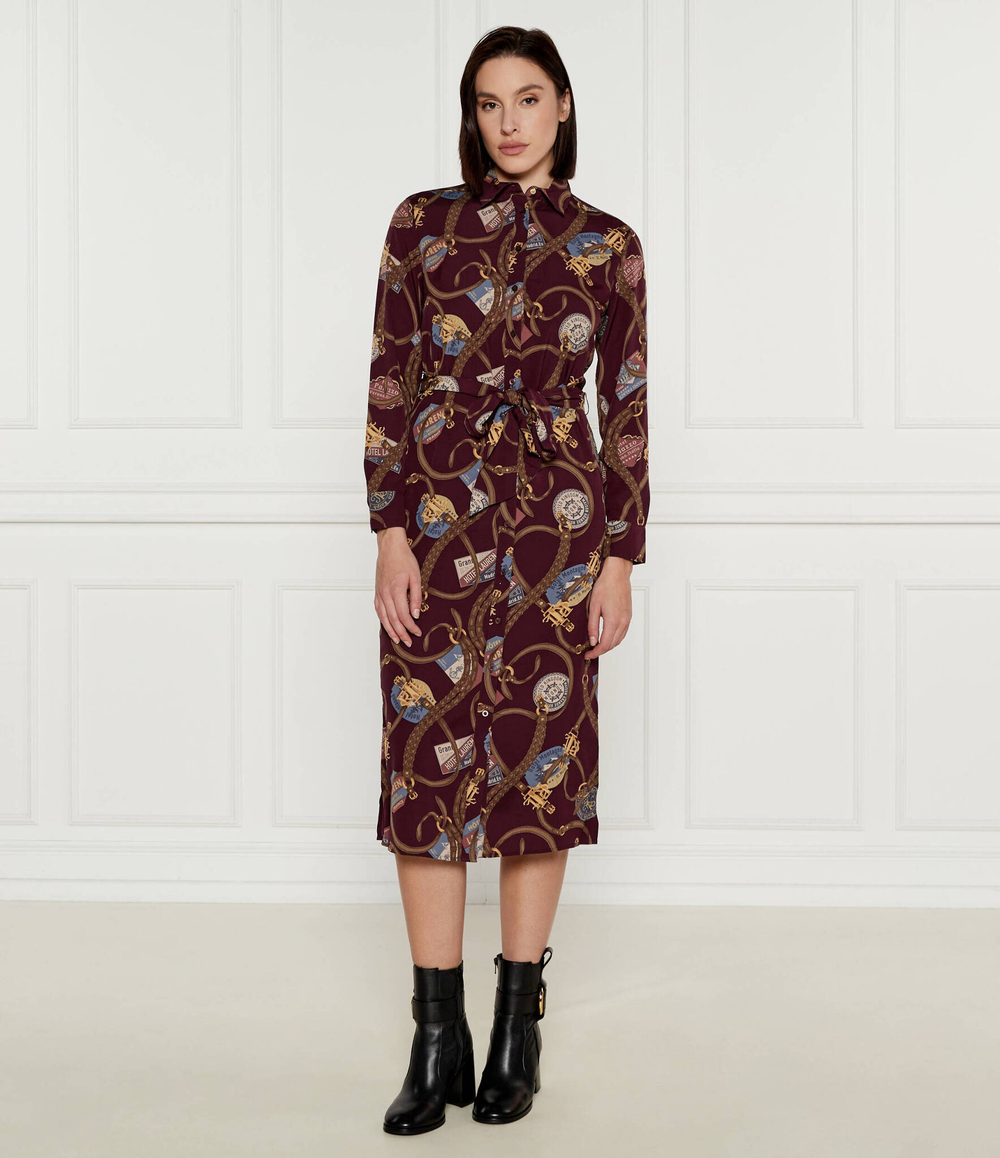 Платье FAYELLA LAUREN RALPH LAUREN - бордовый(200951294)