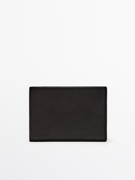 Massimo Dutti Кошелек из кожи наппа, коричневый