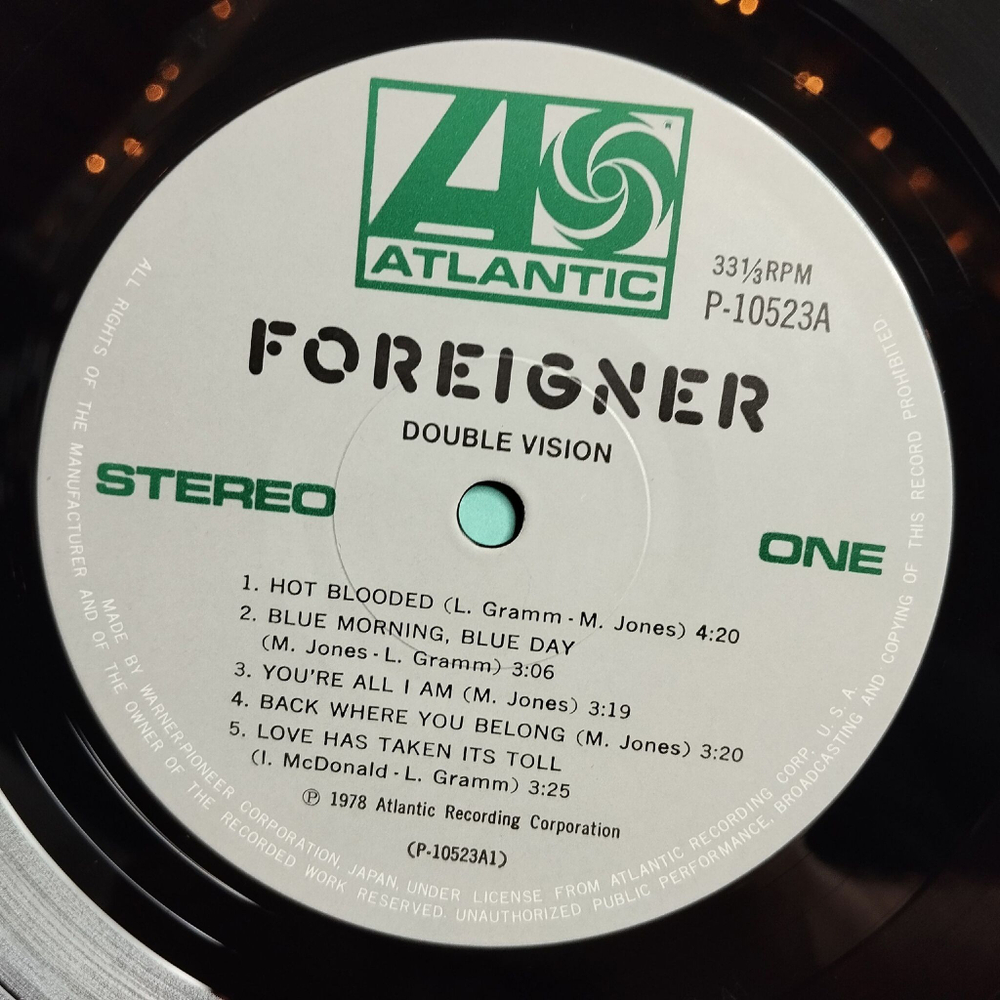 Винтажная виниловая пластинка LP Foreigner Double Vision (Japan 1978) (Obi)
