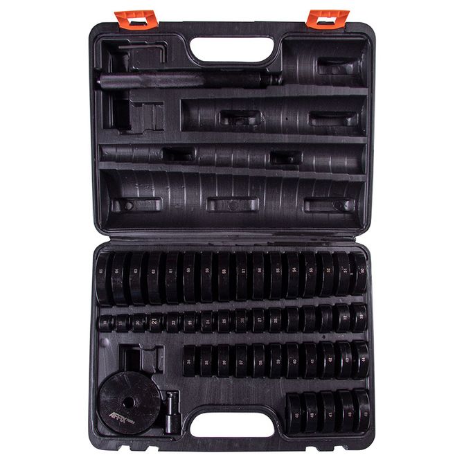 AFFIX (AF10020049C) Набор оправок для монтажа и демонтажа подшипников, 18-74 мм, кейс, 51 предмет