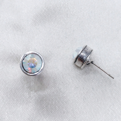 "Неразлучники" серьги в серебряном покрытии из коллекции "Kaleidoscope" от Jenavi  с замком пуссеты