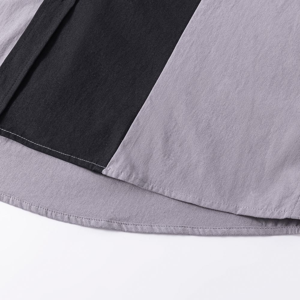 Сорочка Ymkashix Puff серая / черная