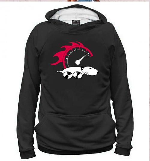 Толстовка "Скоростной бультерьер"