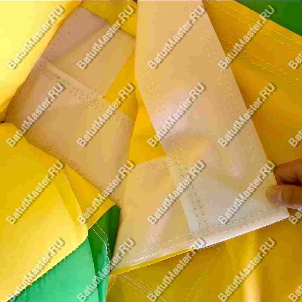 Батут-горка "Дракон 2", 10*5*8 м, с шипами