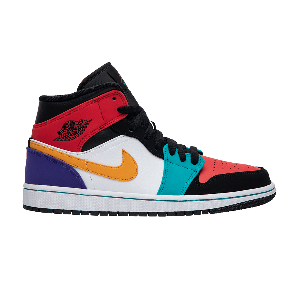 Кроссовки Jordan Air Jordan 1 Mid Whiteredmulti