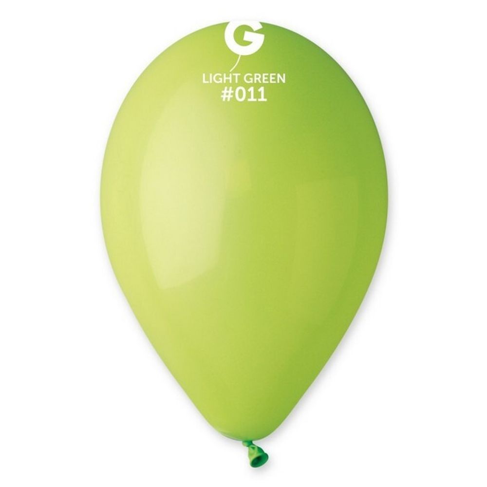 Воздушные шары Gemar, цвет 011 пастель, светлый зелёный, 100 шт. размер 10&quot;