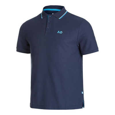 Мужское теннисное поло Australian Open AO Player Polo Men - Dark Blue, Blue