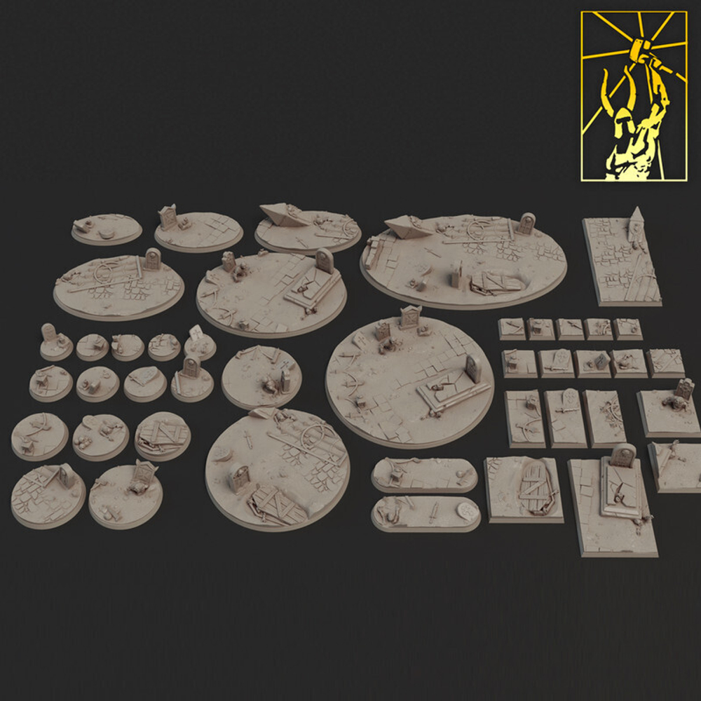 подставки кладбище 1 шт. миниатюра для dnd, днд, pathfinder, фентези, Настольная игра, НРИ, Варгейм, РПГ