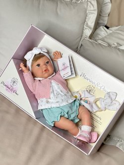 Кукла Реборн Marina and Pau 45cм Alina мягконабивная (M3002)
