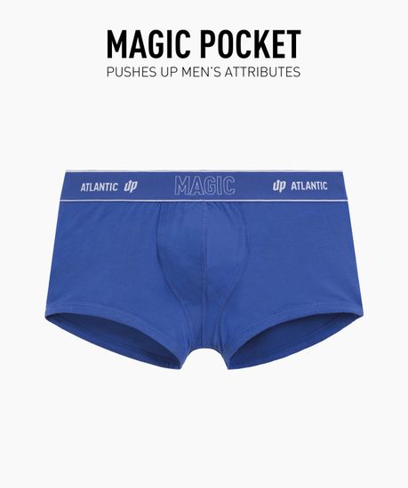 Трусы мужские боксеры (1 шт) Atlantic MH-1200, хлопок, голубой