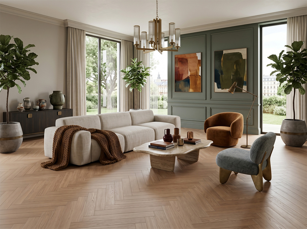 HDF Ламинат FLOORFORT Дуб Карнеги 24004-5 НС
