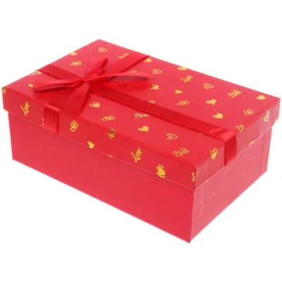 Коробка подарочная «Очарование» 21*14*8 см, Красный