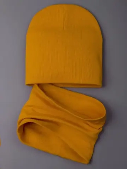 Шапка детская осенняя и снуд