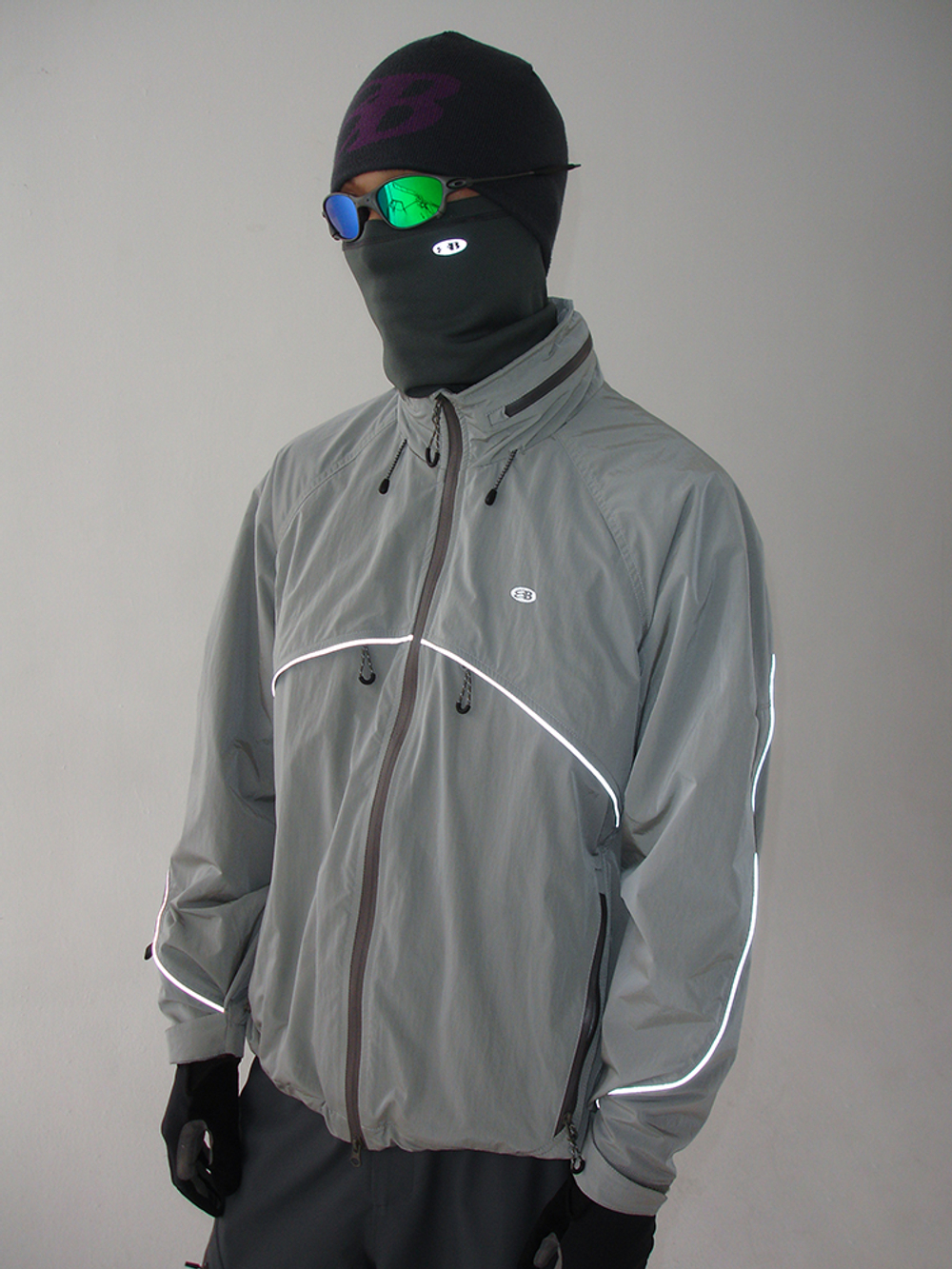 Куртка Nothomme Blue Reflective Stand-Up Cycling Jacket Gray