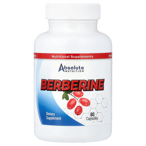 Absolute Nutrition, Берберин, 60 капсул (600 мг в 1 капсуле)