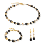 Серьги Coeur de Lion Black-Gold 4018/20-1316