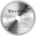 KRAFTOOL Multi Material, 180 х 30 мм, 60Т, пильный диск по алюминию (36953-180-30)
