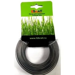 Леска для триммера "BRAIT" (3.0*15 м) круг (с метал. сердечником)