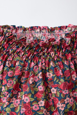 ZARA ТРУСЫ С ЦВЕТОЧНЫМ ПРИНТОМ MADE WITH LIBERTY FABRIC, РОЗОВАТЫЙ