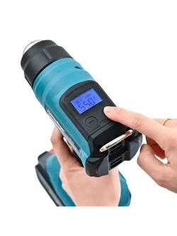 Heimerdinger Беспроводной термопистолет 18 В, инструмент для термоусадочной упаковки, фен со светодиодным дисплеем Нет батареи