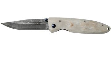 Складной нож Mcusta Classic Wave c клинком из стали VG-10 San Mai (Laminated Stainlesss Damascus) рукоять Corian