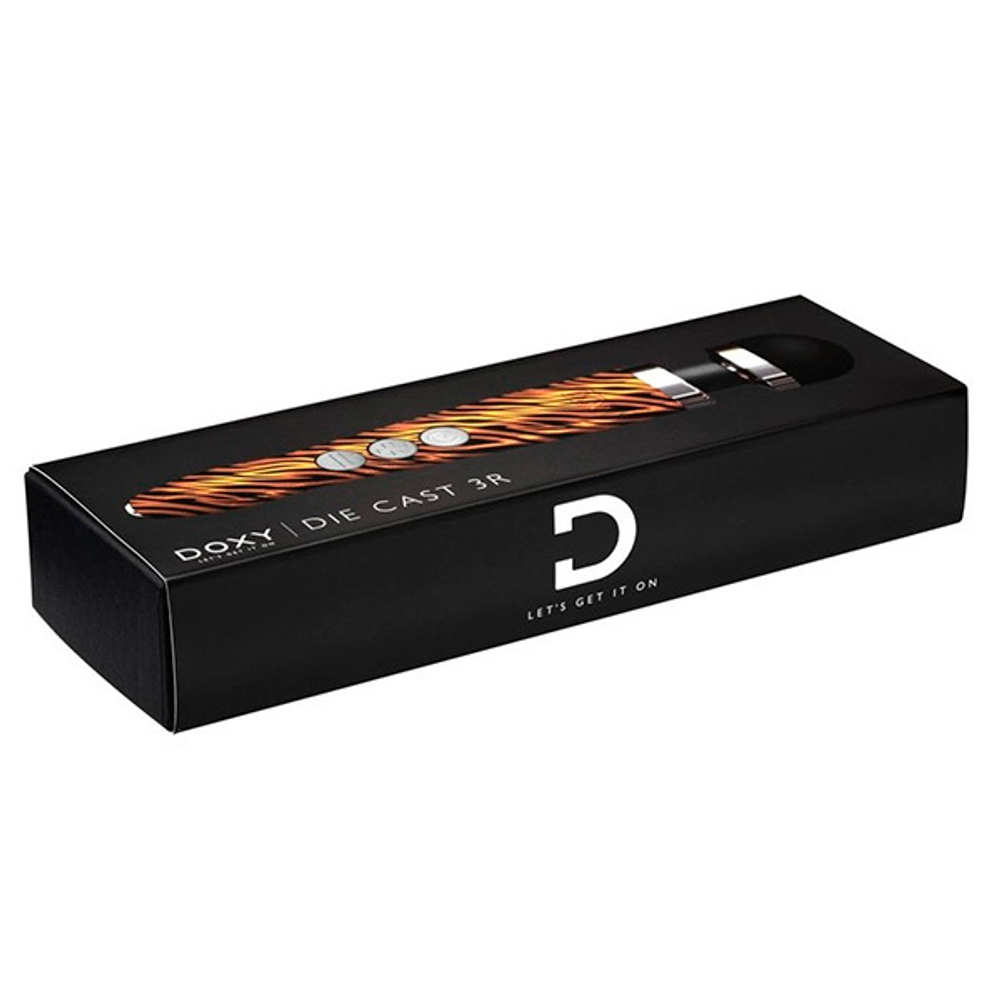 Беспроводной вибратор-вонд 28см принт Тигр Doxy Die Cast 3R Massage Wand Tiger