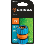 Муфта 1/2 ремонтная / соединительная GRINDA PROLine TM-12 для садового и поливочного шланга.
