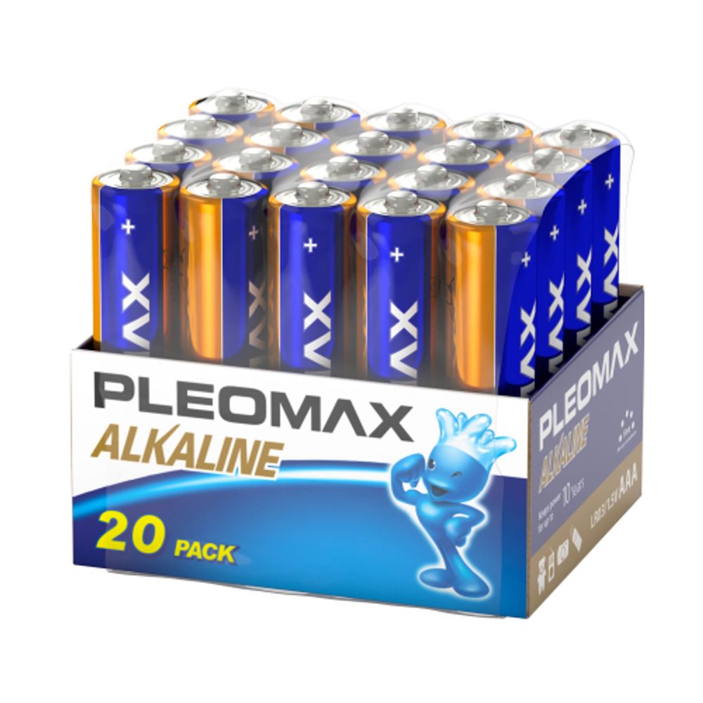 Батарейки Pleomax LR03-20 bulk Alkaline | Батарейки Щелочные (Алкалиновые)