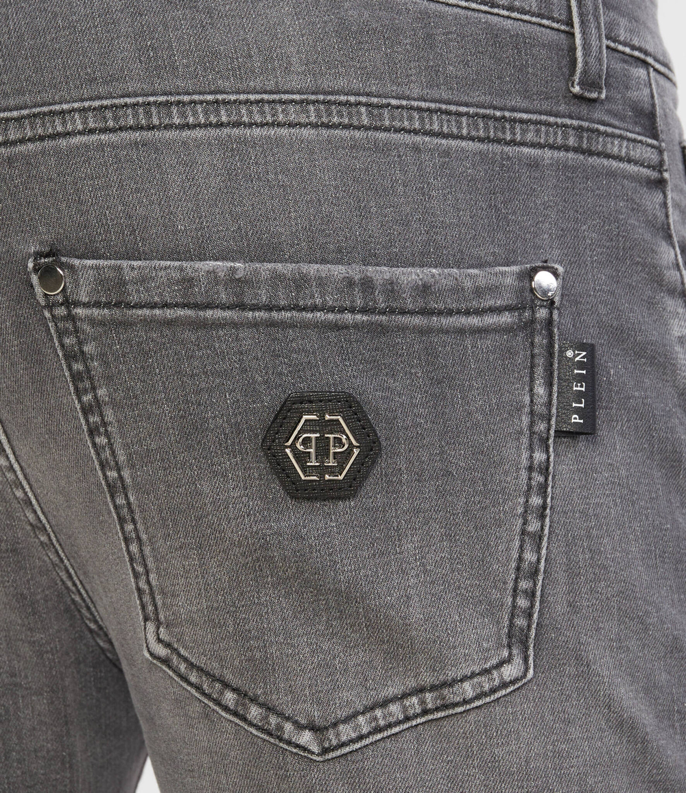 Джинсы Denim Trousers Philipp Plein - пепельный (MDT3554 PDE004N)