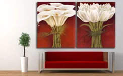 Модульная картина "Бутоны цветов"