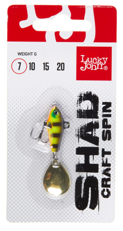 Тейл-спиннер Lucky John SHAD CRAFT SPIN 7г, цвет 004