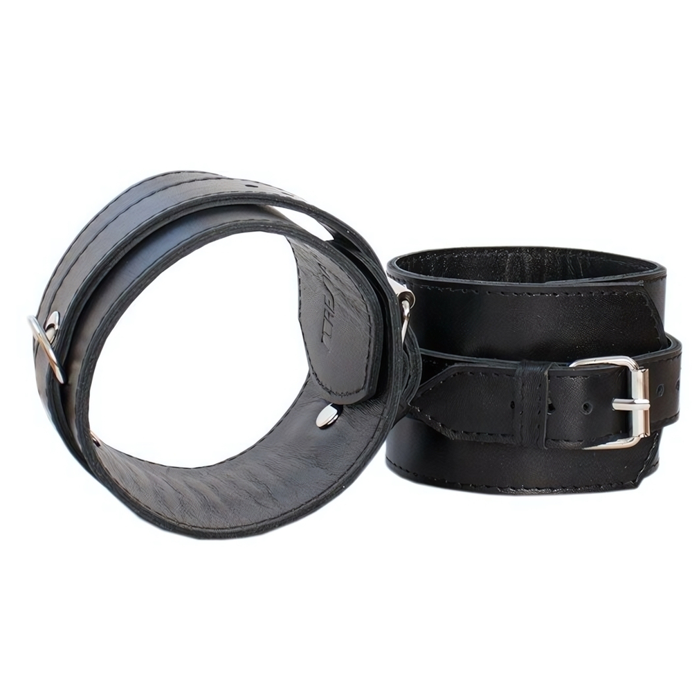 Оковы кожаные James Leg (Цвет: черный)