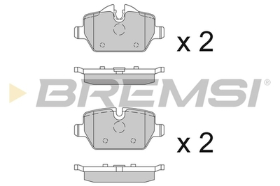 BREMSI - BP3196-BMS - Brake Pad Set, disc brake