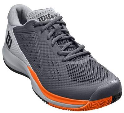 Мужские кроссовки теннисные Wilson Rush Pro Ace M - ebony/quarry/shocking orange