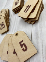 номерки дерево