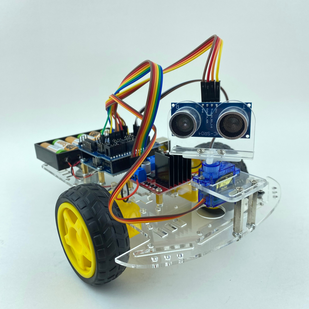 Набор двухколесной машинки 2WD Arduino (Ардуино) uno r3 Lafvin
