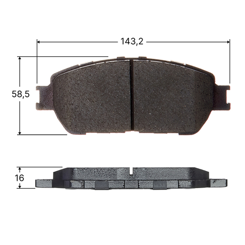 Колодки тормозные дисковые Avantech передние (противоскрипная пластина в компл.) AV1042