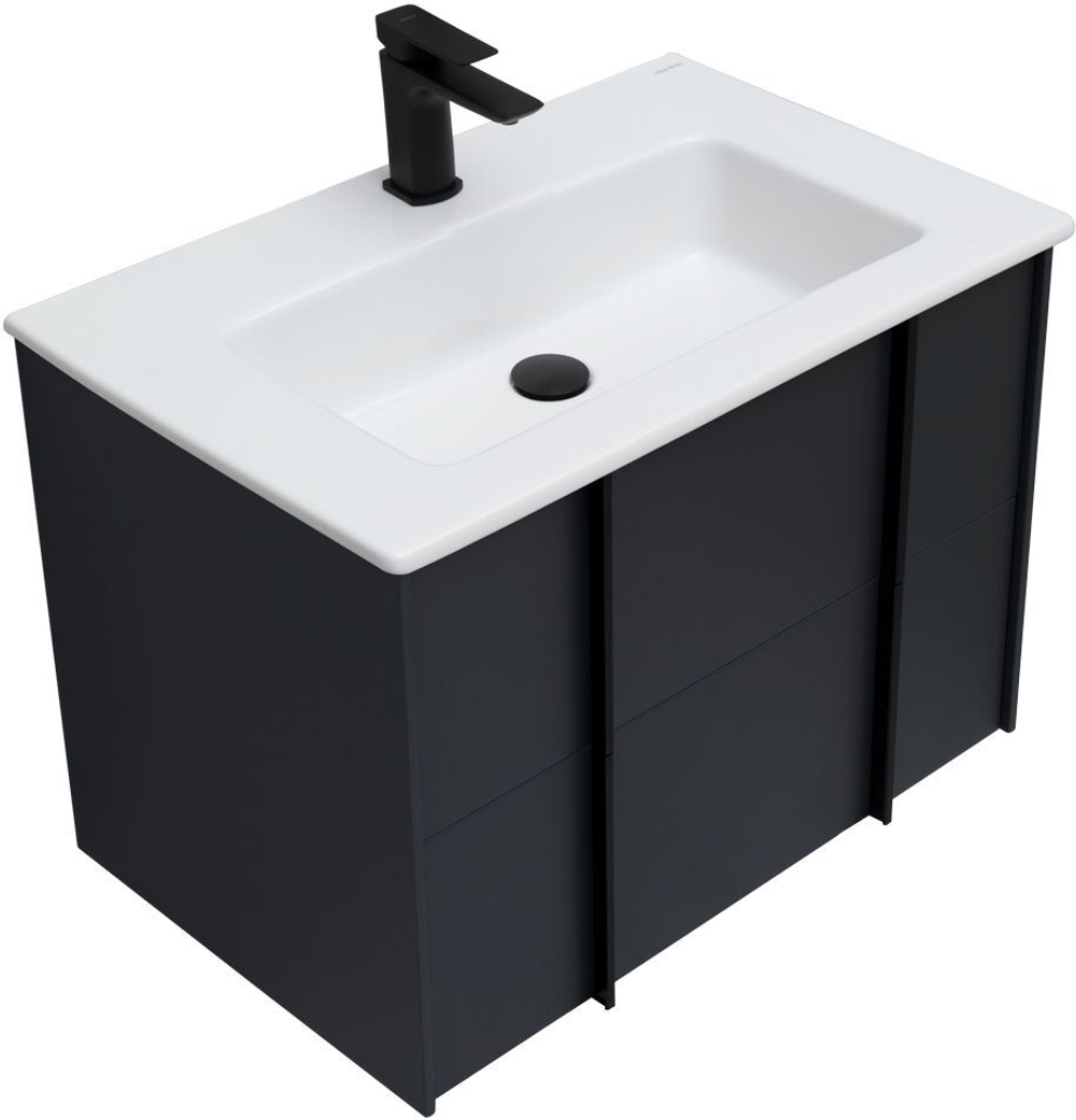 Тумба с раковиной Allen Brau Reality 70 см 1.32004.AM антрацит матовый