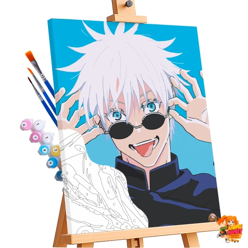 Картина по номерам Магическая битва Годжо Сатору